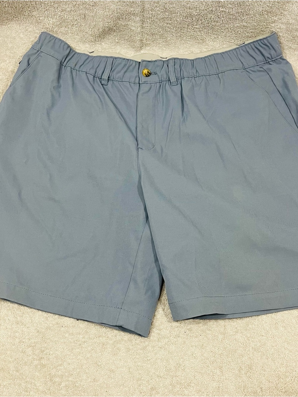 Wowie Daily Shorts Size XL Blue Elastic Chino Casual Stretch 7.5” Inseam
